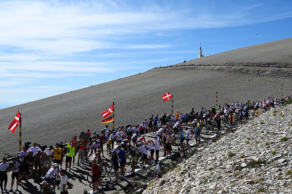 Mont Ventoux at the men's Tour de France in 2025