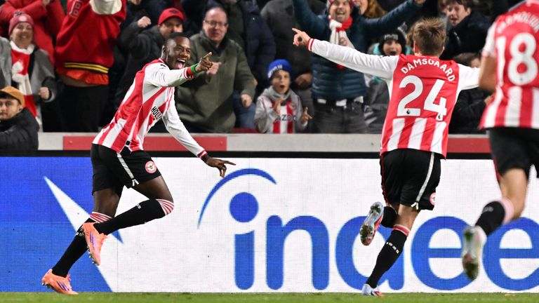 Dango Ouattara célèbre l'ouverture du score