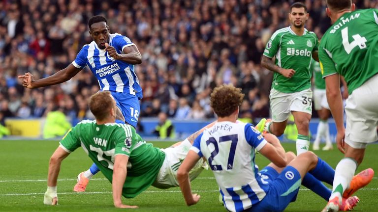 Danny Welbeck redonne l'avantage à Brighton contre Newcastle