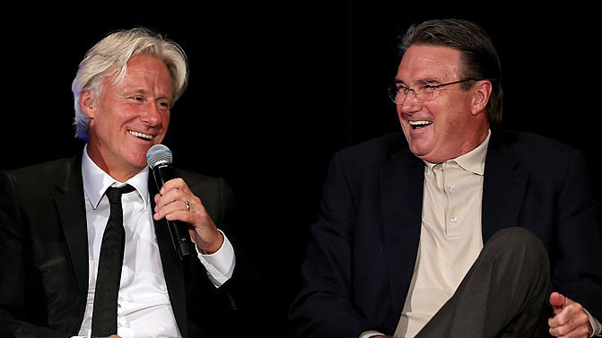 Deux légendes du tennis : Björn Borg et Jimmy Connors