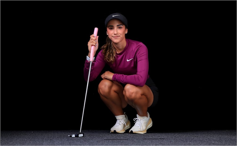 La golfeuse Isabelle Fierro profite du moment. PHOTO: GS Sports Management