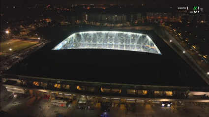 Protestation au Carlos Tartiere