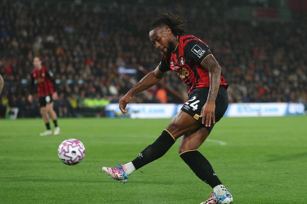 Antoine Semenyo lors de Bournemouth contre Fulham