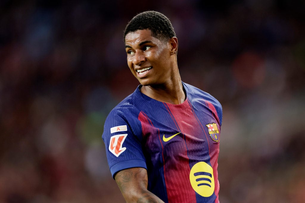 Marcus Rashford jouant pour Barcelone en Liga