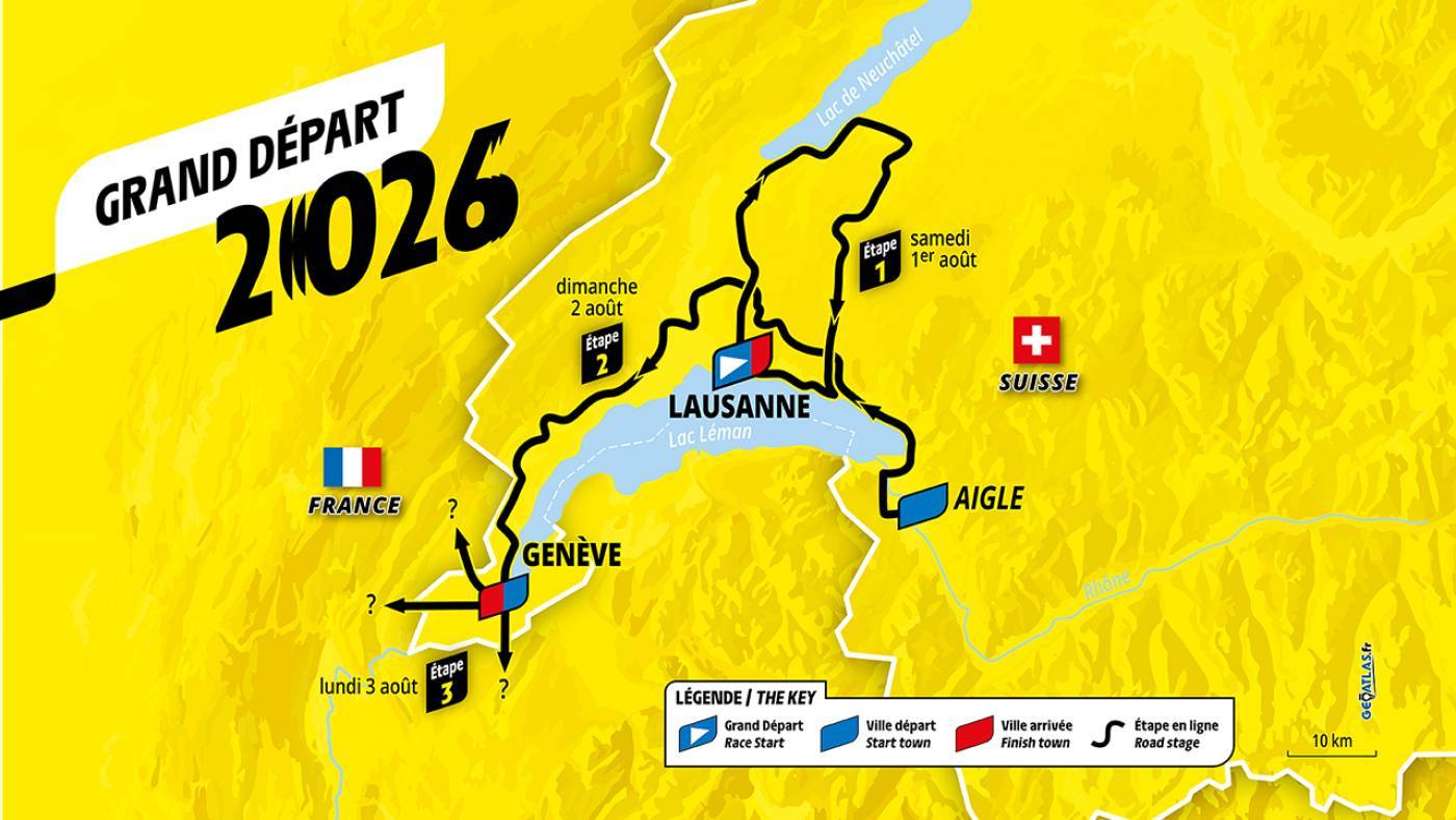 Le départ du Tour de France Femmes 2026 en Suisse.