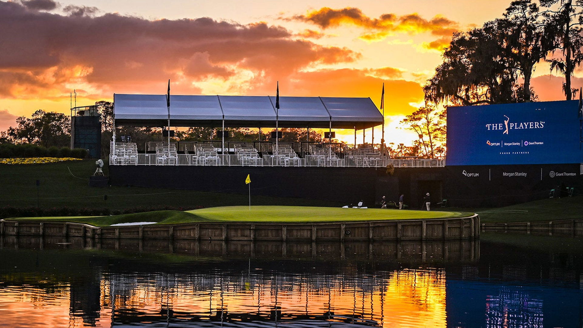 Le célèbre 17ème trou du TPC Sawgrass