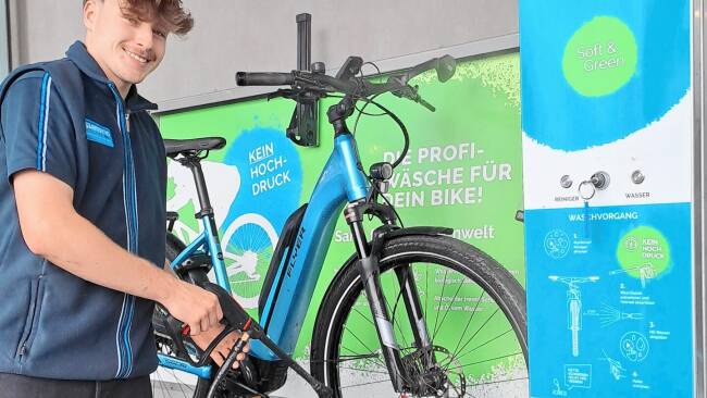 Machine de nettoyage de vélo chez Radsport Ginner