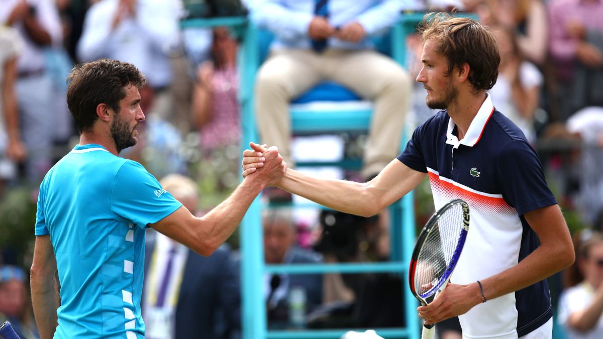 Gilles Simon et Daniil Medvedev