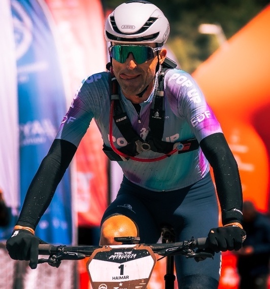 Haimar Zubeldia, vainqueur de la seconde étape en Patagonie.