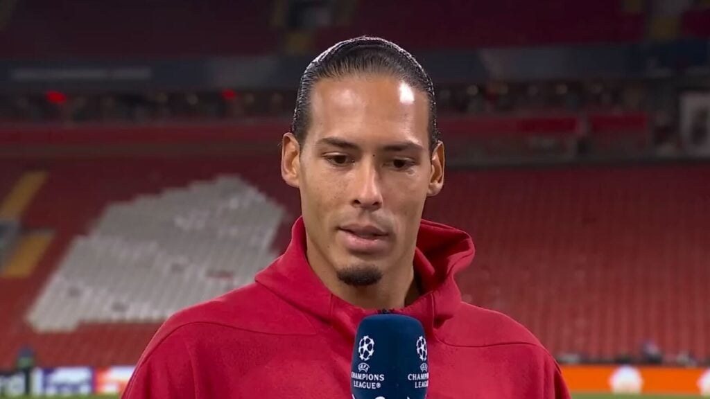 Virgil van Dijk après Liverpool vs Real Madrid