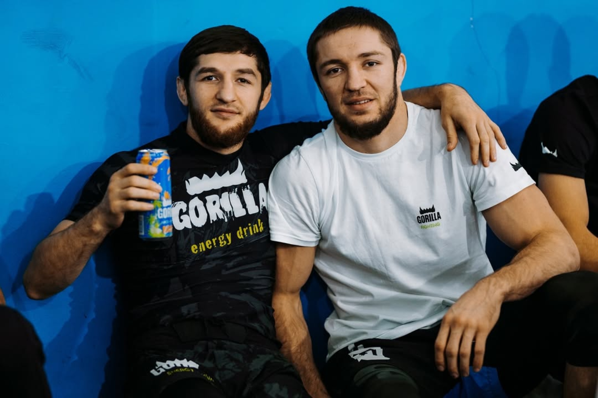 Tagir Ulanbekov et Saygid Izagakhmaev en entraînement.