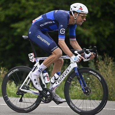 Kevin Geniets en action lors du Giro d'Italia