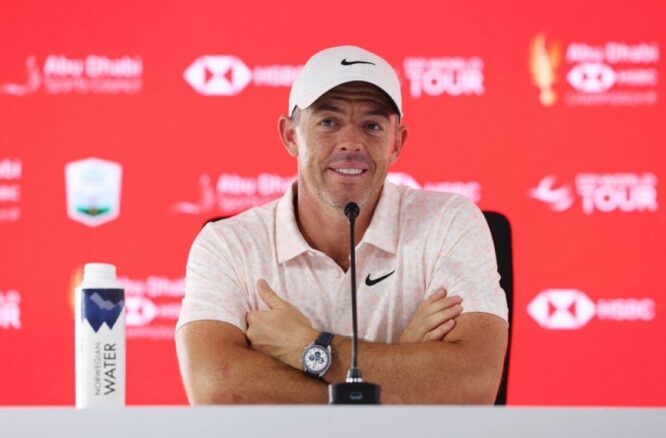 Rory McIlroy dans un tournoi de golf