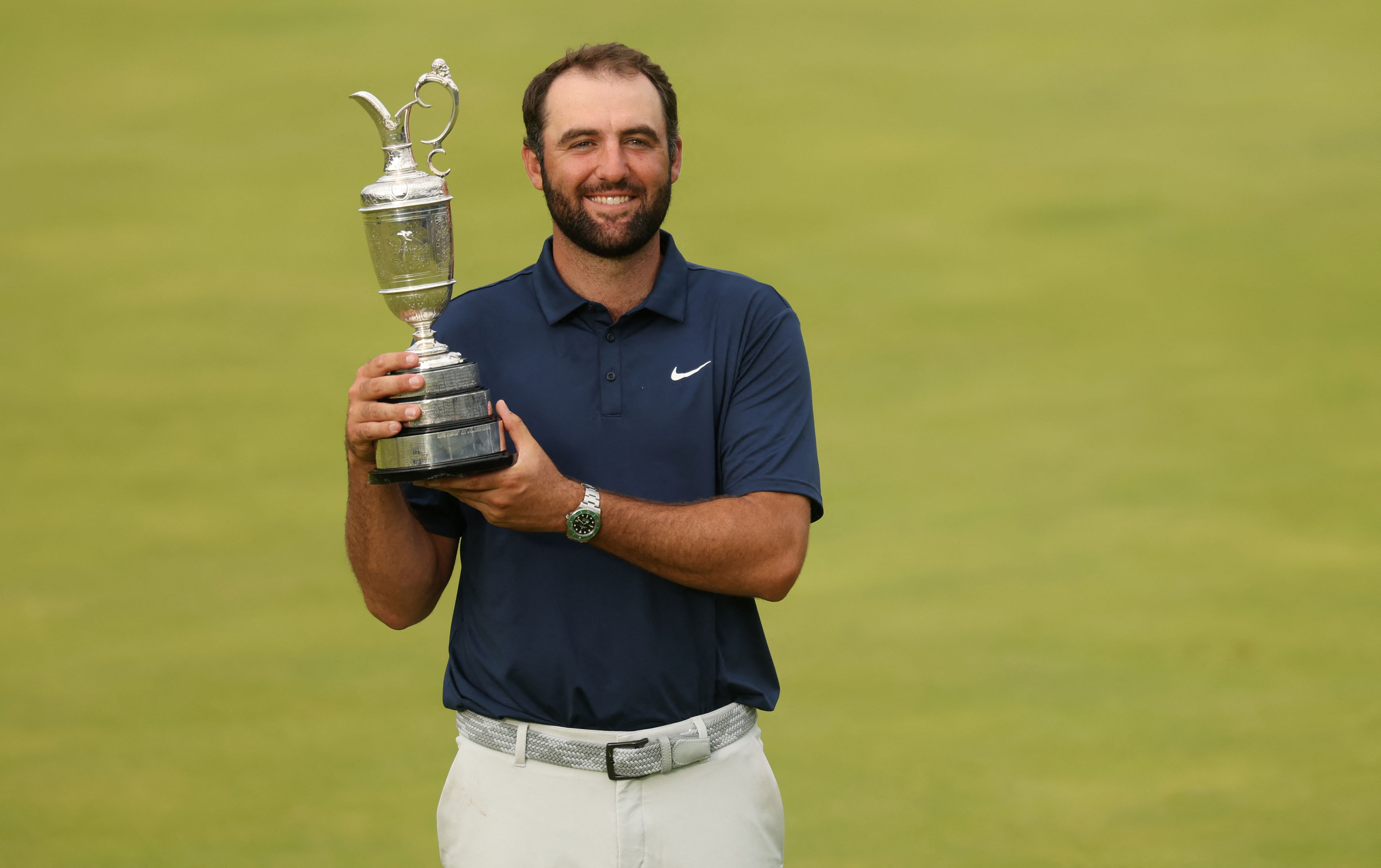 Scheffler a soulevé le trophée Claret pour la première fois en juillet