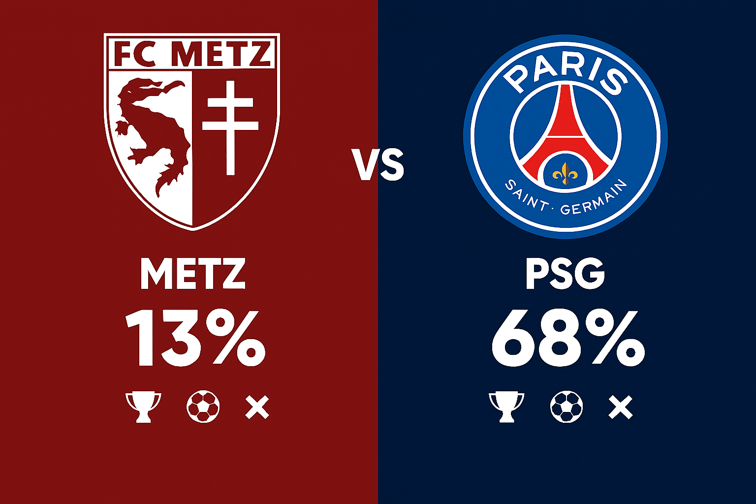 Pronos captivants : Metz affronte le PSG en Ligue 1 le 13 décembre 2025 !