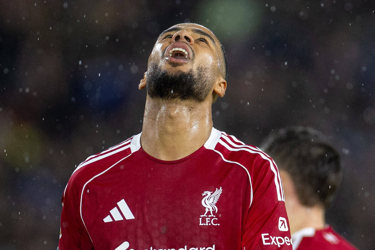 Des joueurs de Liverpool lors de l'échauffement.