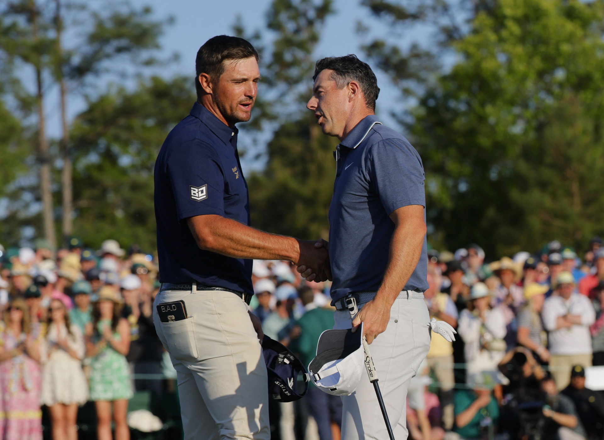 Bryson DeChambeau et Rory McIlroy au Masters 2025
