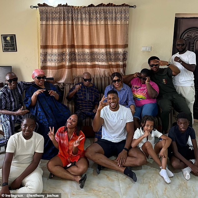 Since returning to Nigeria Joshua has forged strong bonds with his extended family there