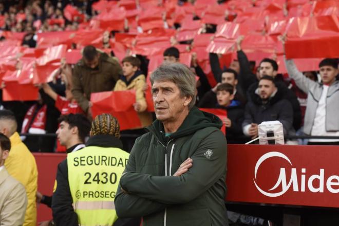 Manuel Pellegrini lors du match Séville-Betis.