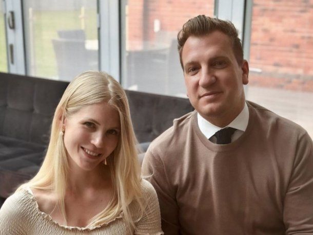 Maxi López et Daniela Christiansson