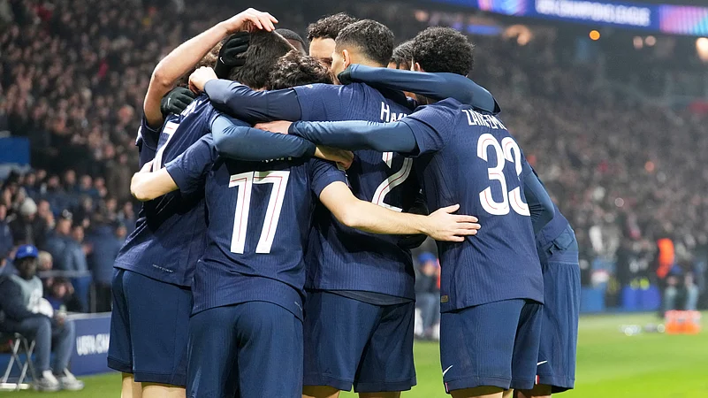 PSG célèbre un but