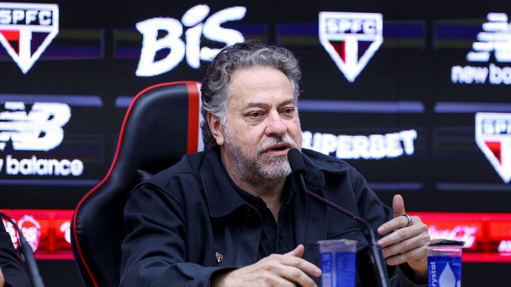 Julio Casares, président du São Paulo jusqu'à la fin de 2026.