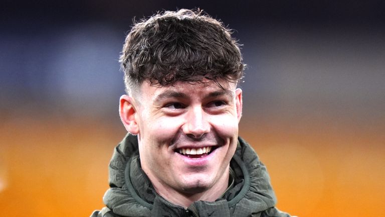 Jorgen Strand Larsen lors d'un match avec Wolverhampton