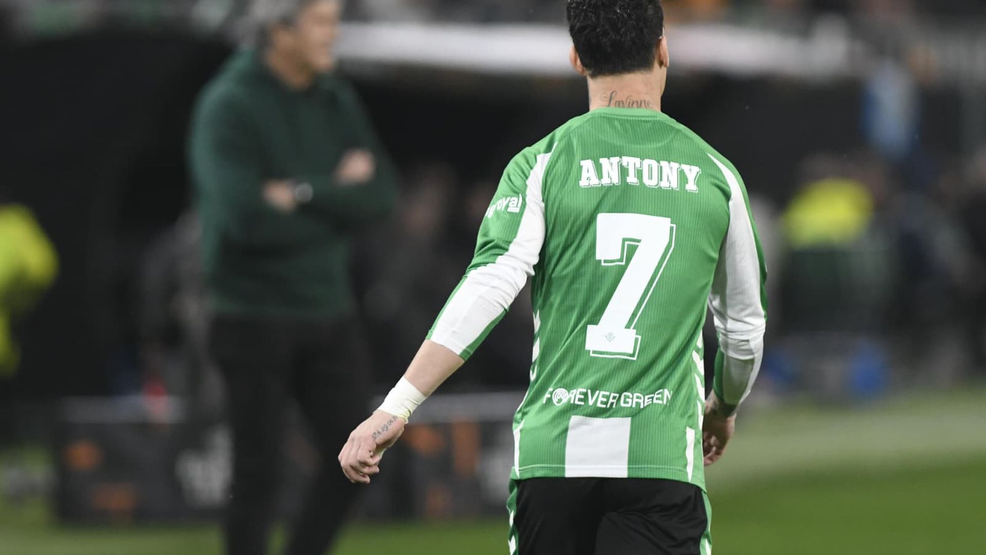 Antony et Pellegrini lors du Betis-Feyenoord