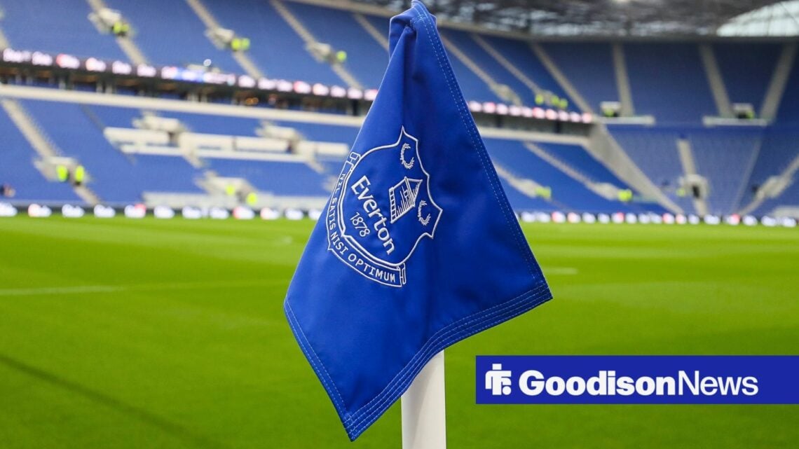 Vue générale à l'intérieur du Hill Dickinson Stadium durant un match d'Everton FC