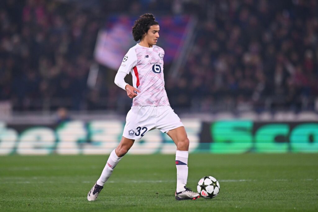 Ayyoub Bouaddi lors d'un match de Ligue des Champions