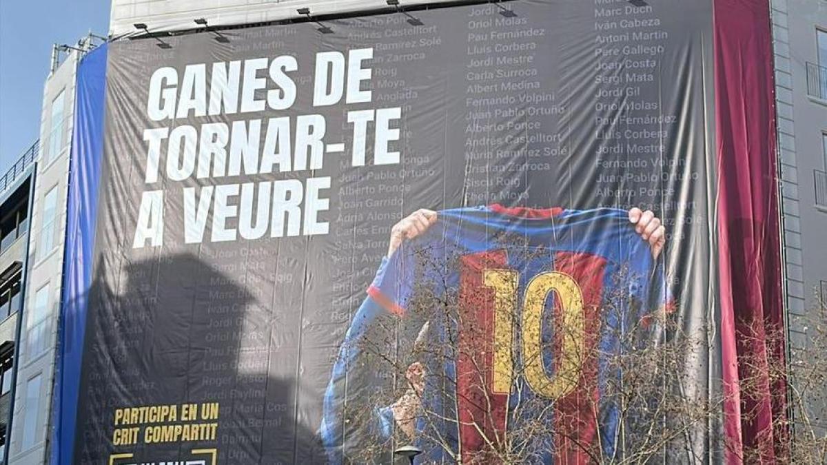 Pancarte de Marc Ciria à Barcelone : Messi en vedette !