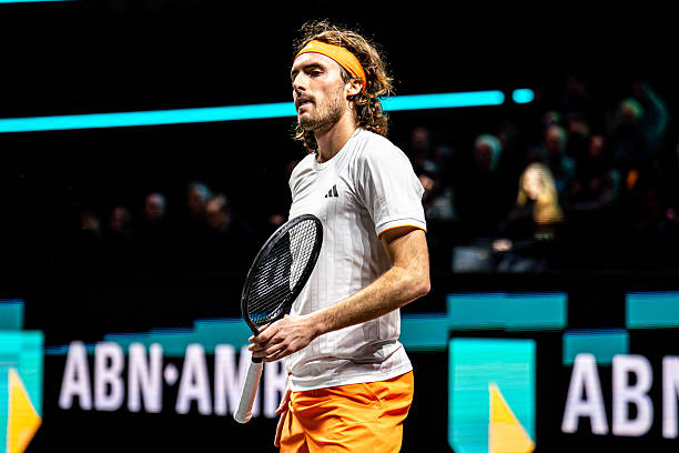 Stefanos Tsitsipas, déçu. Photo : Getty Images