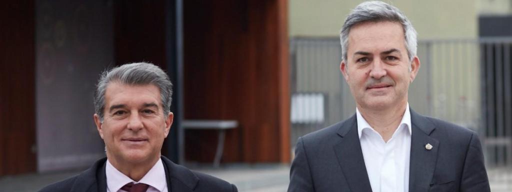 Joan Laporta et Víctor Font, candidats à la présidence du Barça