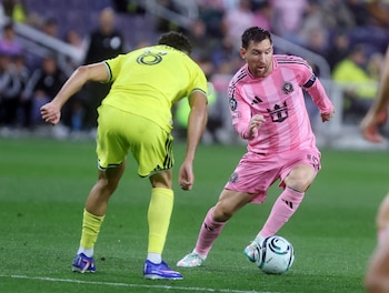 Lionel Messi en action