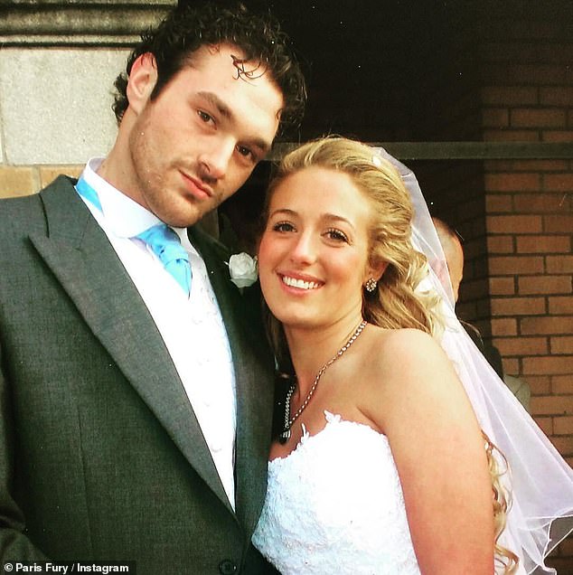Tyson et Paris le jour de leur mariage en 2008