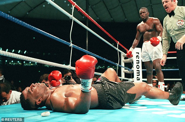Mike Tyson après sa défaite contre James 'Buster' Douglas