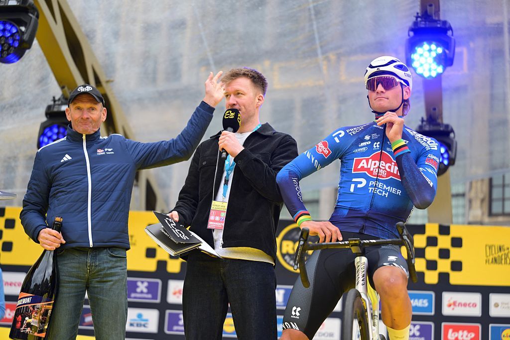 2026 Tour of Flanders: Mathieu van der Poel before the start