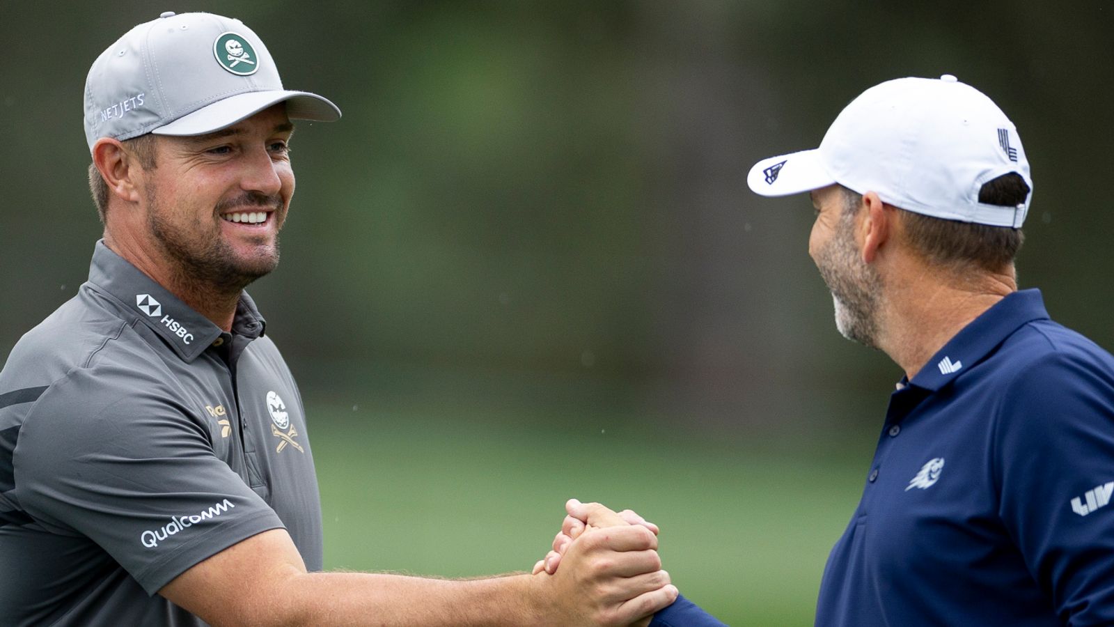 Bryson DeChambeau and Sergio gArcia at The Masters