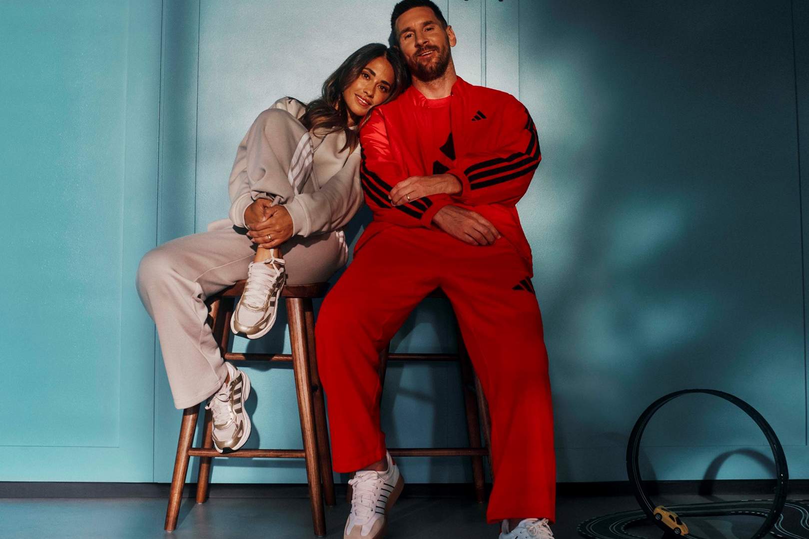 Messi et sa femme, Antonela Roccuzzo. | adidas