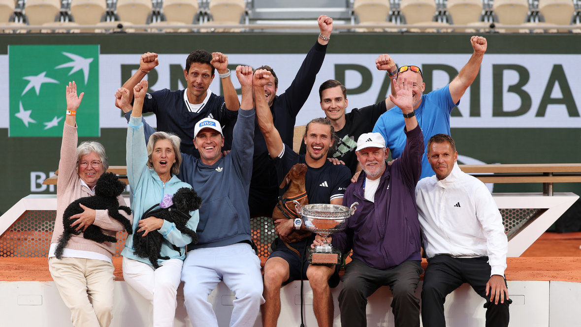 Alexander Zverev avec sa famille