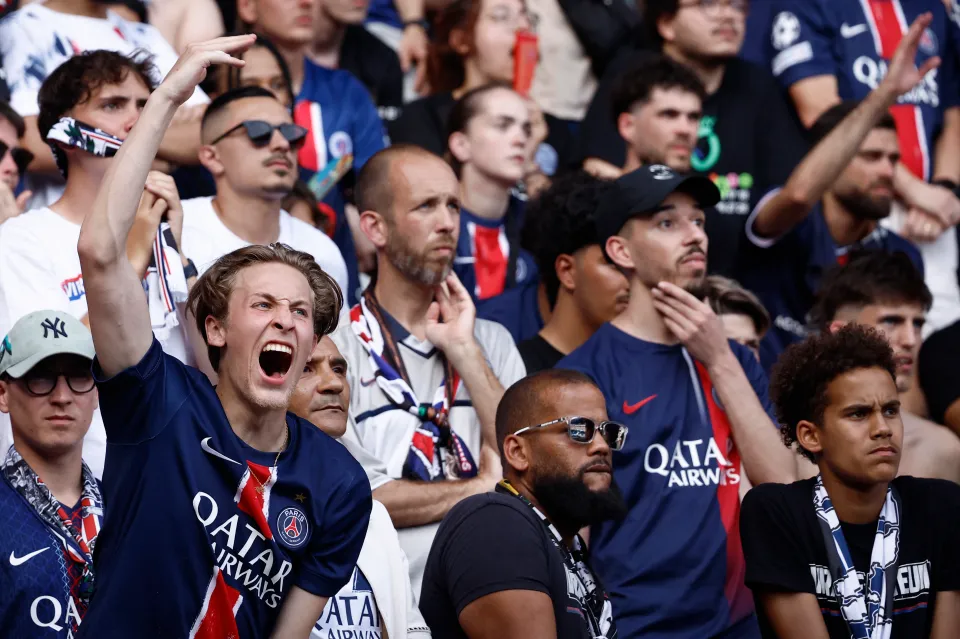 Réaction des supporters du PSG