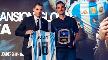 Lionel Scaloni et le staff technique