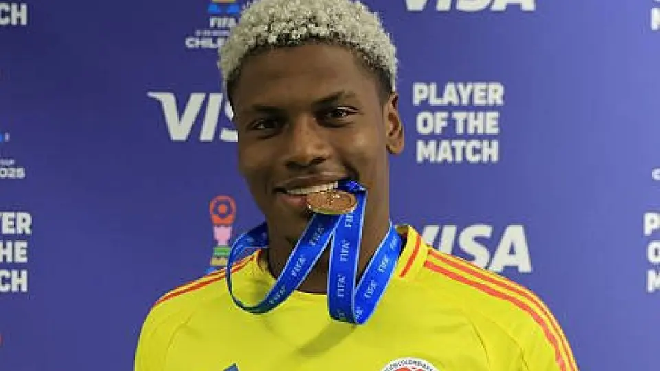 Óscar Perea avec la Colombie