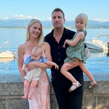 Maxi López et Daniela Christiansson célèbrent les sept mois de Lando (Instagram)