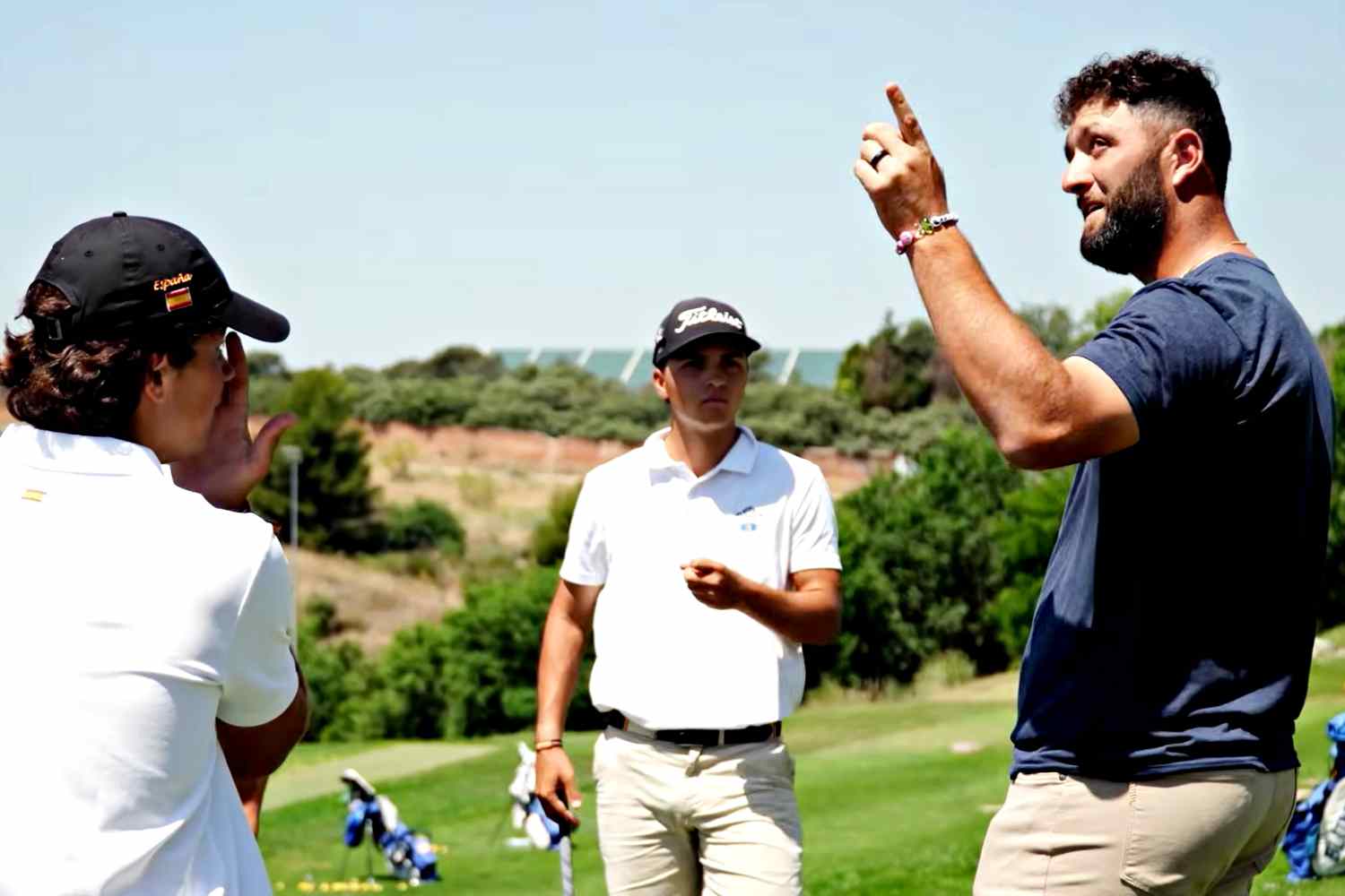 Jon Rahm lors de sa visite à la Blume à Madrid