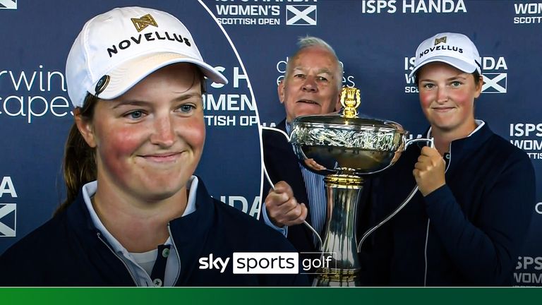 Lottie Woad réagit à sa victoire au Scottish Open lors de son début pro