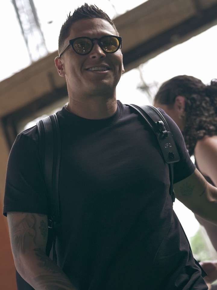 Juan Fernando Quintero à l'arrivée au Atanasio Girardot