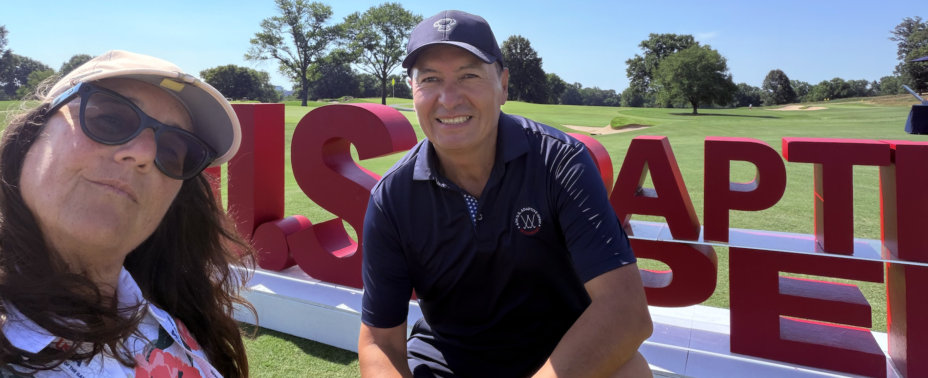 Rita Fernández et son coach Jesús Olivera lors du U.S. Adaptive Open