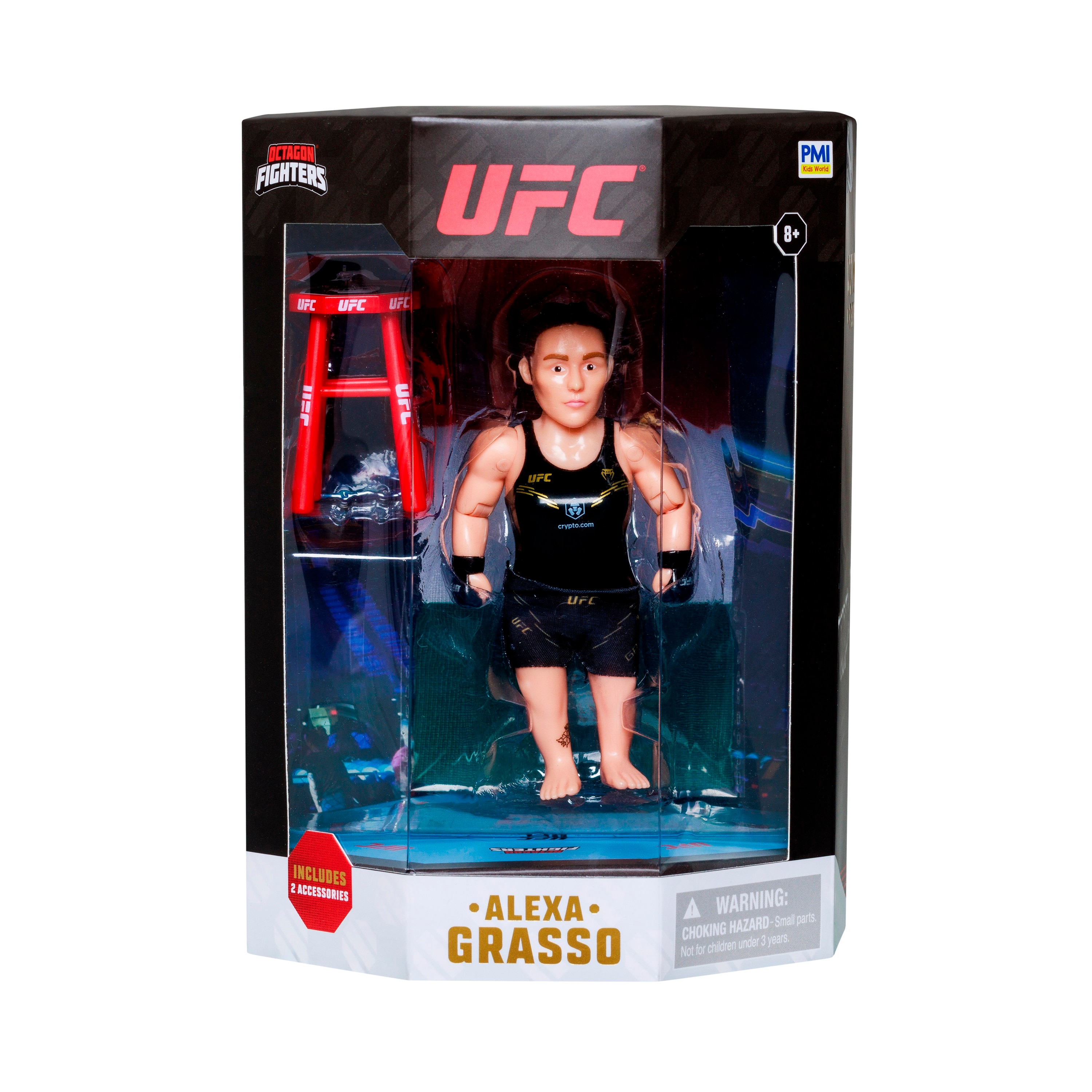 Figurine articulée Ilia Topuria avec accessoires UFC leyendas: maxi figura articulada de 11 cm con accesorios surtido