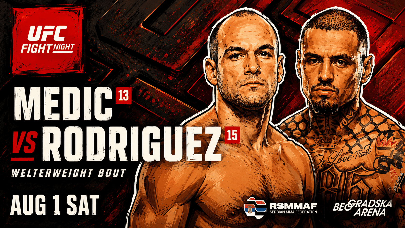 Nuit des combats UFC : Medic affronte Rodriguez